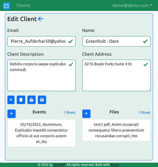 BG Clients - managing the communication with clients